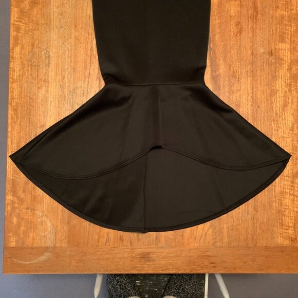 Vintage 1980s Club London Black Mermaid Hem Dress – XS - Picture 2 of 6